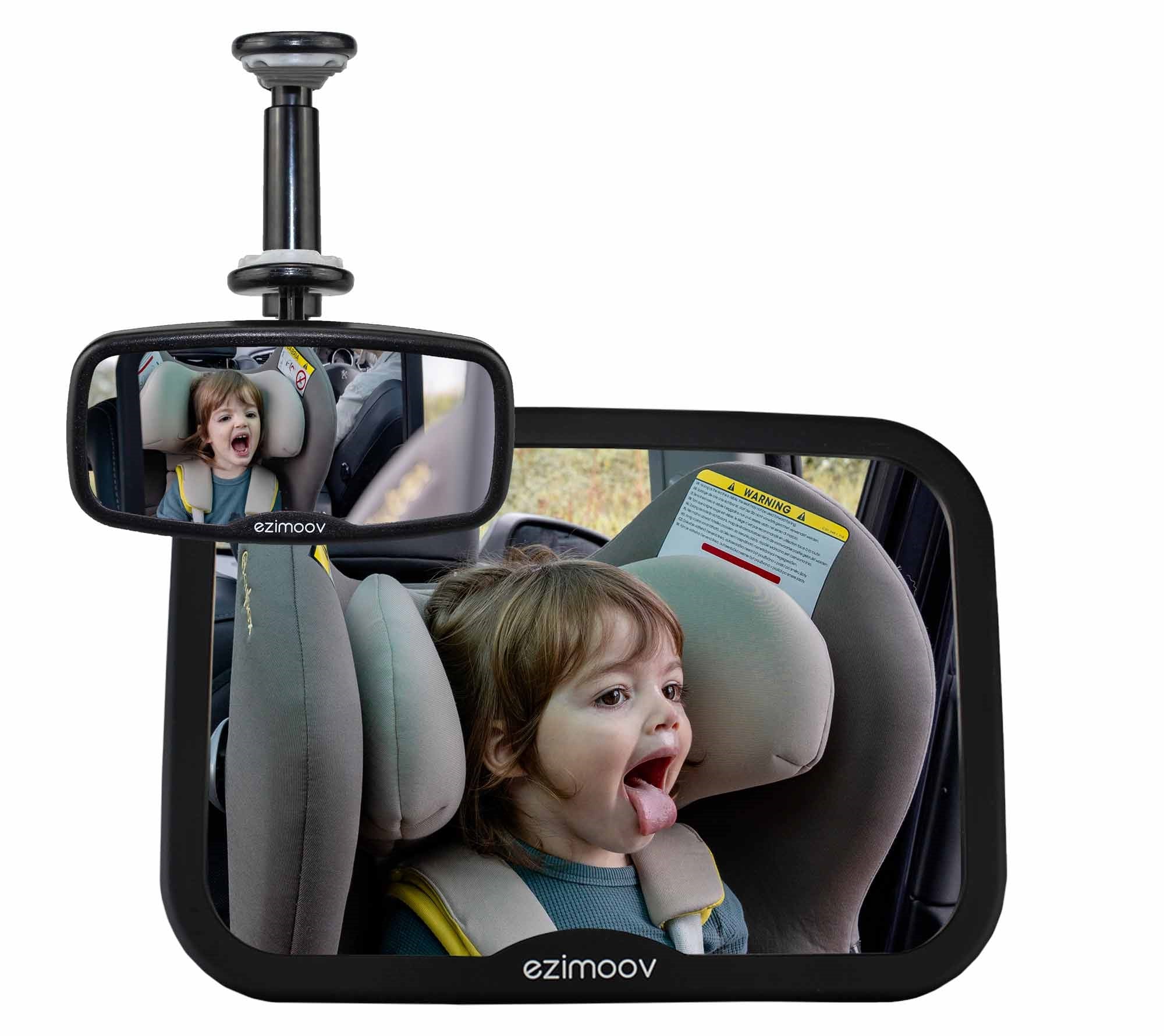 Miroir pour siège de voiture EZIMOOV EZI Mirror LED Eco-friendly - noir,  Puériculture