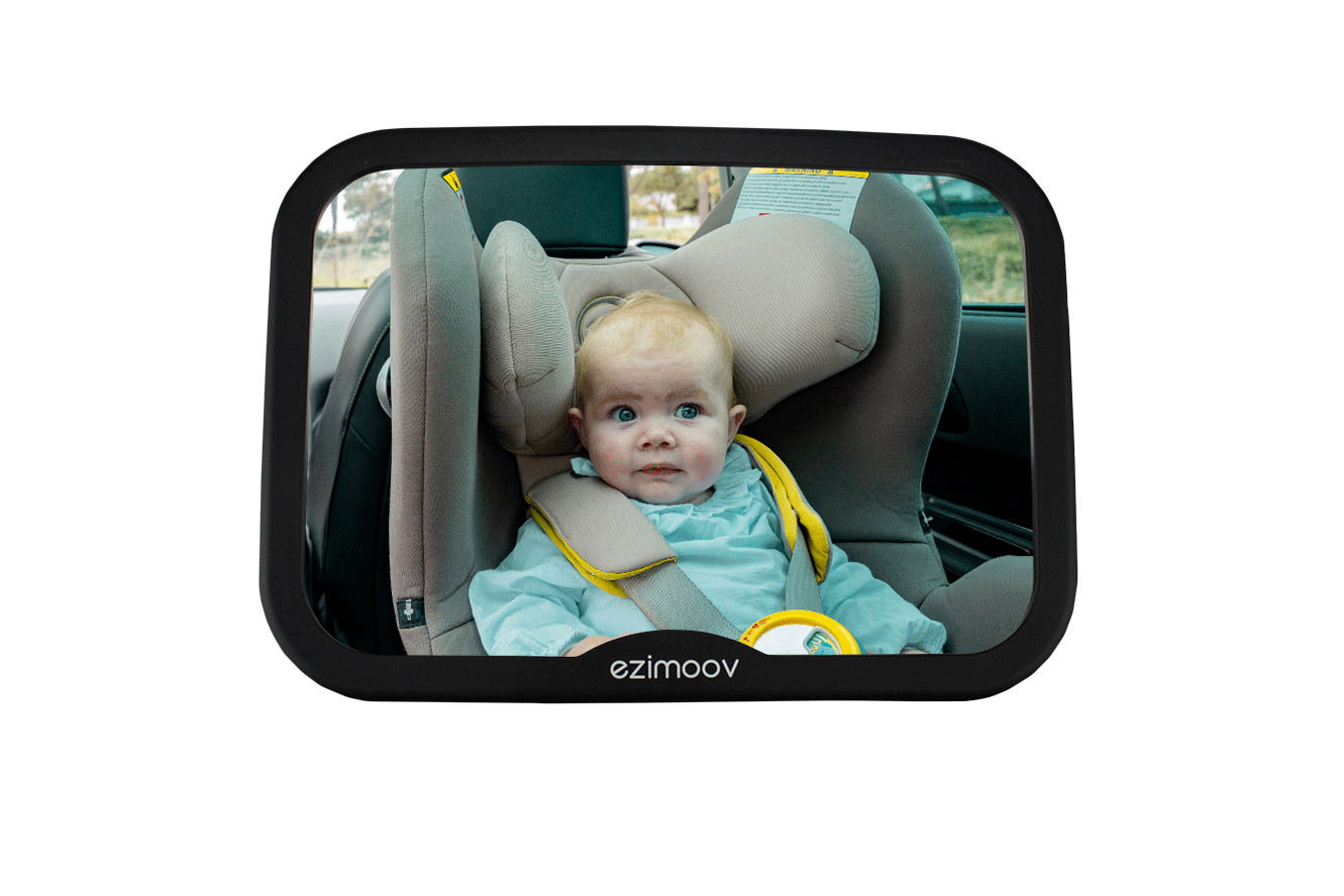 Miroir de voiture pour bébé Travel Friends Benbat - Lion / Jaune
