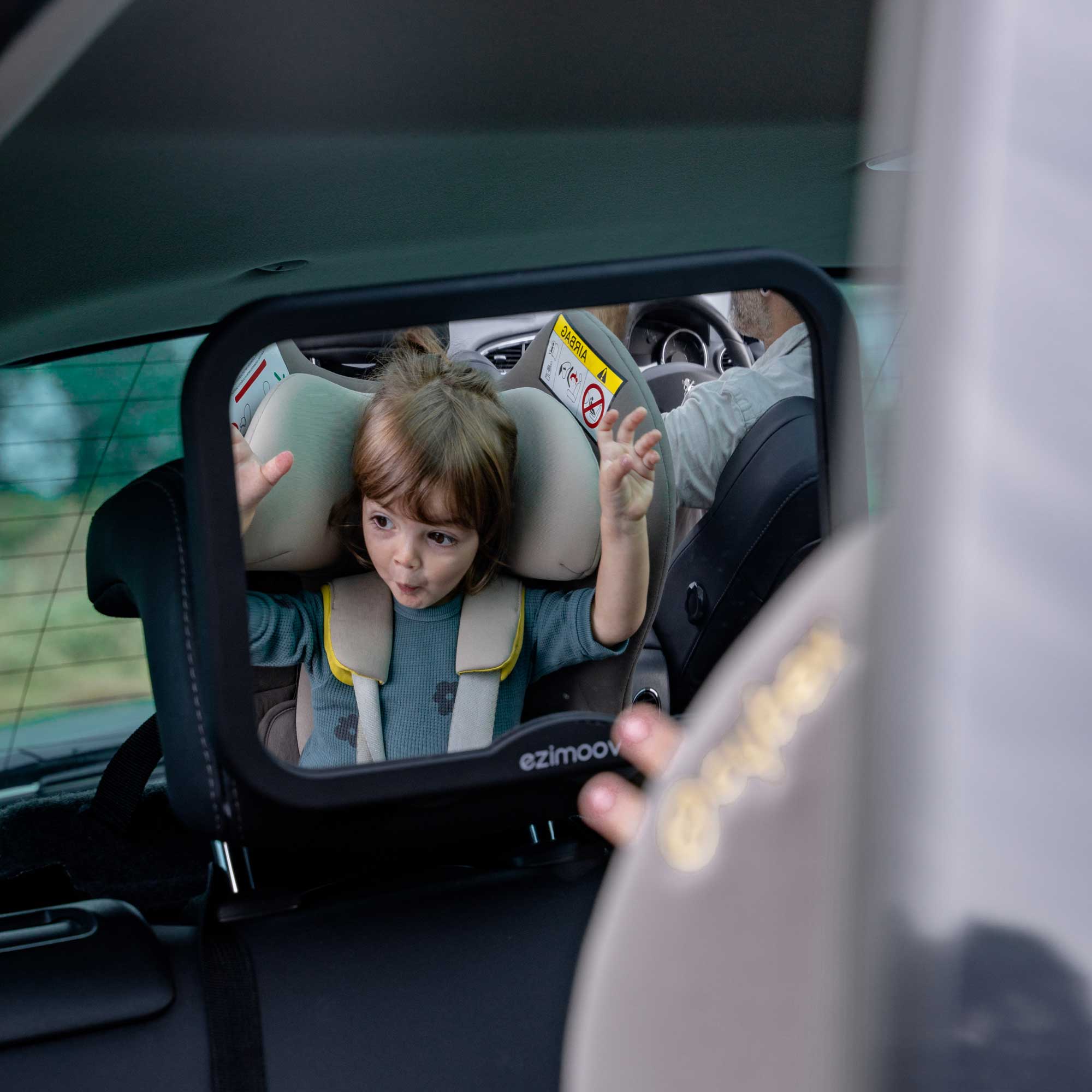 Miroir de voiture pour bébé, grand angle de vue, acrylique