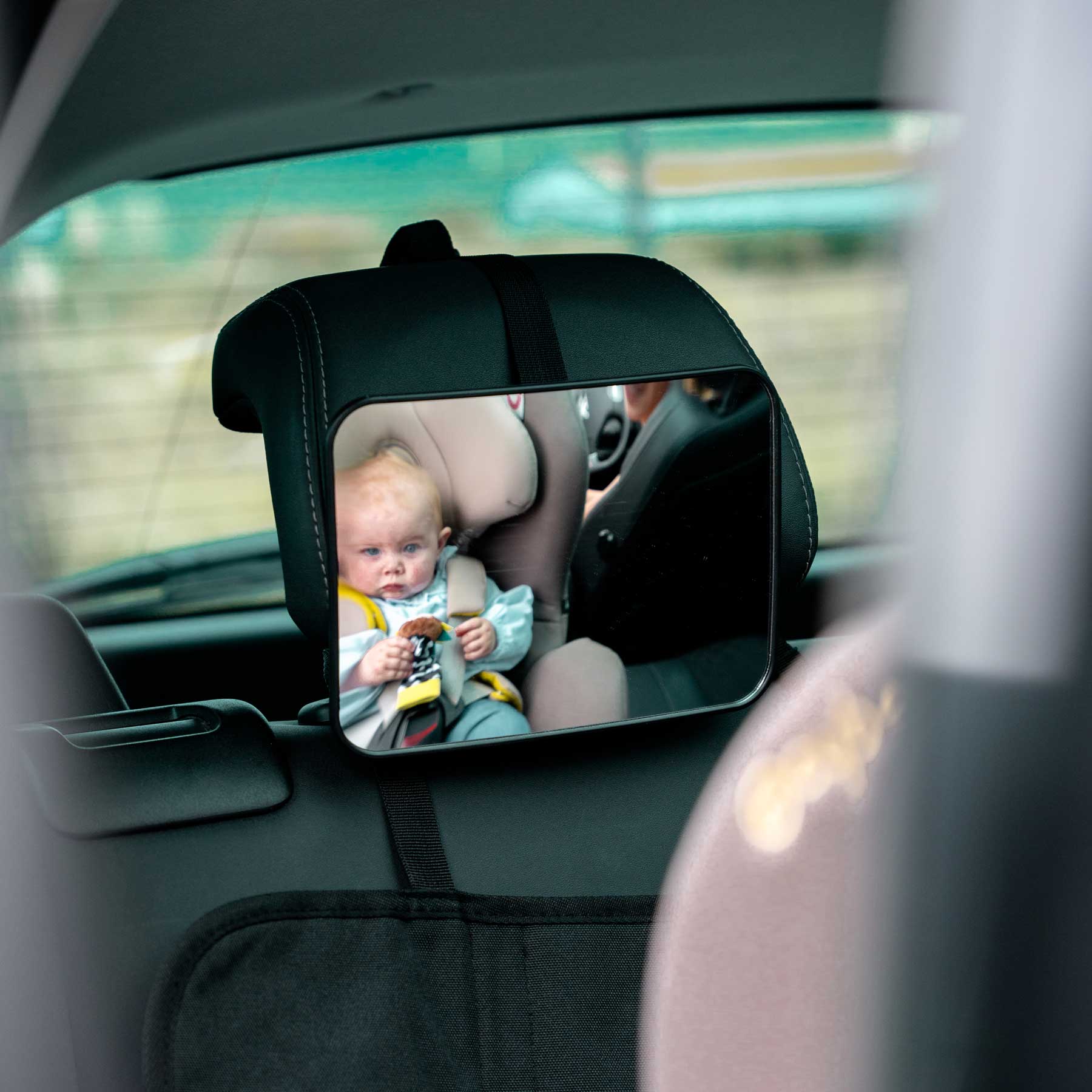 Miroir auto bébé - Retroviseur voiture bébé - Miroir bébé pour voiture -  Miroir lumineux voiture - Mirroir siège rrière bébé - Miroir Lumineux  Voiture