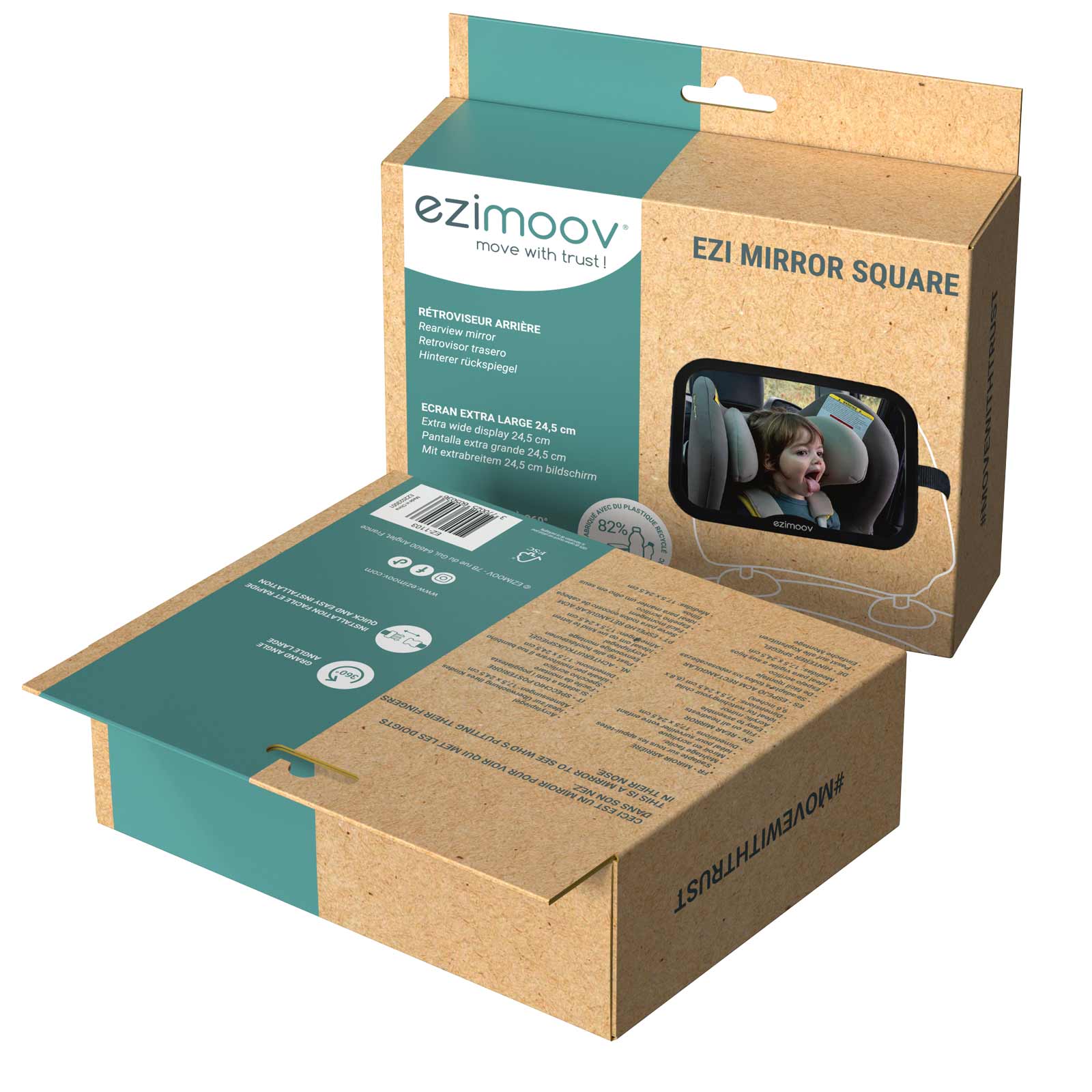 EZIMOOV Miroir Voiture Bébé Siège Arrière – Rétroviseur Siège-auto